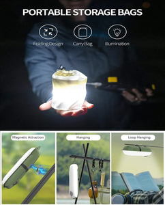 Lámpara de Camping <span class=keywords><strong>Solar</strong></span> <span class=keywords><strong>Inflable</strong></span> Portátil, <span class=keywords><strong>Linterna</strong></span> LED Plegable a Prueba de Agua para Excursionismo - Product Image 6