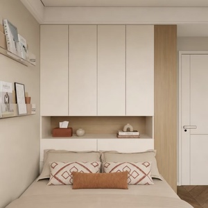 BALOM Modern Japandi Minimalist Bedroom Closet Natural Oak Solid Wood Soft Close Modular Custom OEM Wholesale Hotel - Product Image 3