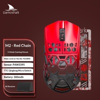 Ratón Inalámbrico para Juegos Darmoshark M2, 35g, Aleación de Magnesio, Tres Modos, PAW3395, 4K Hz, para Manos Pequeñas y Medianas, PC, Esports