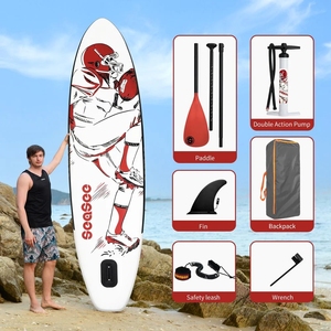 110'6'' Paddle Board Siège Gonflable Stand up SUP Isup Pêche Paddleboard Avec <span class=keywords><strong>Pompe</strong></span> À Air Électrique sup - Product Image 6