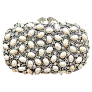 Bolso de Noche de Cristal Brillante de Lujo para Mujer, Elegante Bolso de Mano con Pedrería, Bolso de Fiesta de Boda para Novia con Metal Brillante y PU - Product Image 5