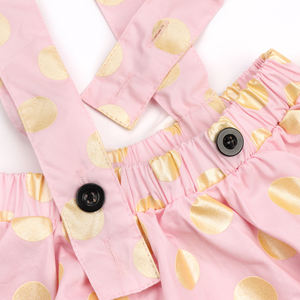 Conjunto de Dos Piezas de Verano 2022 para Bebés, Vestido de Algodón con Estampado de Lunares para Fiestas, Body para Bebés - Product Image 4