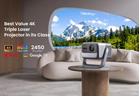 Projecteur LED JMGO N1S Infinity 4K UHD 3D pour Home Cinéma, Version Globale, 3000 Lumens, Google TV - Meilleures Ventes