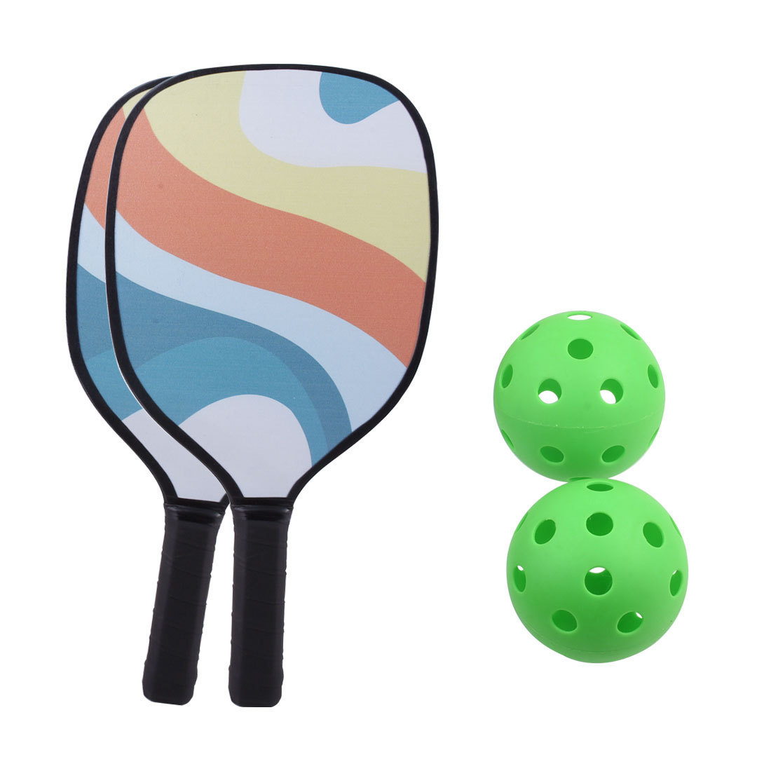 BUYER'S CHOICE PICKLEBALL PADDLE PICK BALL PADDLE GAME SET FOR KIDS OR ADULTS OUTDOOR SPORT GREAT FUN 2023