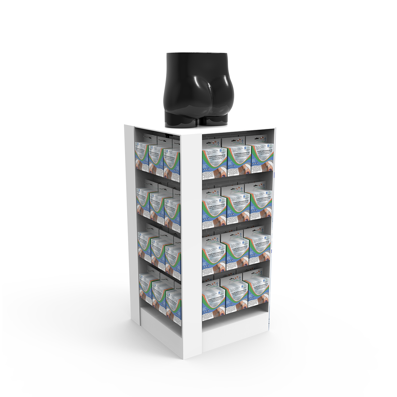 Apache Customizable Wooden Underwear Display Rack for Display in Underwear Stores — view 3