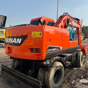 Excavadora de Ruedas Usada DOOSAN DX140W de 14 Toneladas, Diseño Original Coreano de Alta Calidad, Excavadora de Ruedas Coreana DX140 140W 150W - Product Image 3