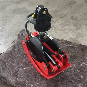 หัวจับท่อนซุงแบบหมุนได้ไฮดรอลิกสำหรับรถขุดขนาดเล็กรถแทรคเตอร์แบบลื่นไถลในการดำเนินงานบันทึกการตัดไม้ในป่าไม้ - Product Image 3