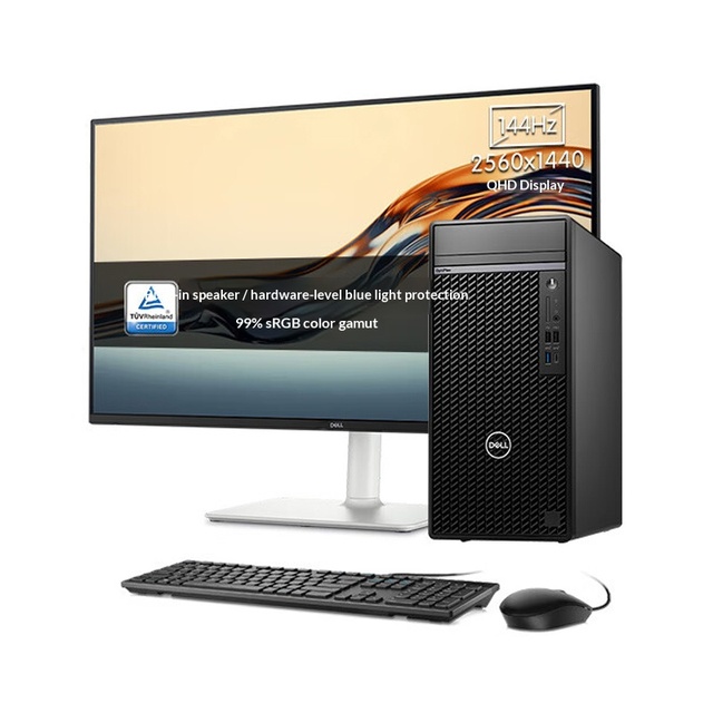 New OptiPlex 7020 MT I7-14700 Business Desktop PC + 27.0-inch 2K QHD 144Hz Monitor 32GB RAM SSD GeForce RTX 5060 8GB Windows 10