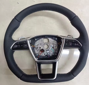Volante in Pelle e Fibra di Carbonio Forgiata Alcantara GZYLC per <span class=keywords><strong>Audi</strong></span> <span class=keywords><strong>RS</strong></span> A1 A3 A4 A5 A6 A7 R8 RS3 C7 Q5 Q7 S3 S5 8V B8 B9 - Product Image 3