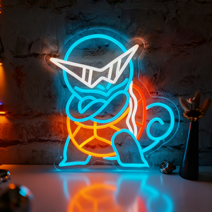 Lumières néon <span class=keywords><strong>Pikachu</strong></span> Anime Squirtle imprimées UV, logo d'entreprise personnalisable, utilisation en extérieur, certifiées, à intensité variable - Product Image 2