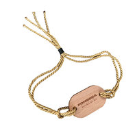 Bracelet en bois écologique personnalisé avec puce RFID, cordon en nylon et étiquette en bois pour clés d'hôtel