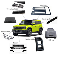 Pour Jetour T2 Pièces détachées automobiles - Cache-coffre arrière, Aileron de spoiler, Spoiler arrière, Accessoire de galerie de toit