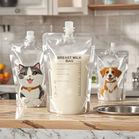 Sacs de lait maternel pour congélateur sans BPA personnalisés pochette pour aliments pour bébés sac de stockage de lait maternel en silicone réutilisable