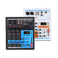 Console de mixage DJ professionnelle multifonctionnelle 4 canaux / Console de mixage audio pour la production musicale et le streaming en direct
