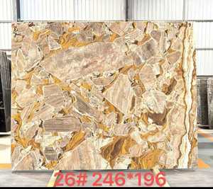 Dalle de marbre doré Versailles hautement résistante à l'abrasion, veine dorée de luxe, pierre naturelle pour la décoration intérieure - Product Image 1
