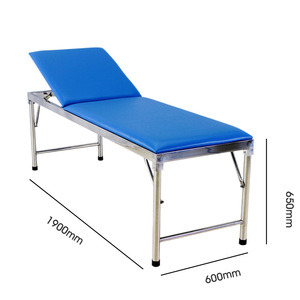 Hirowa Stainless Steel Examination <b>Bed</b> 1900x600x650mm Lift Backrest Massage Function Hospital Use - Product Image 3