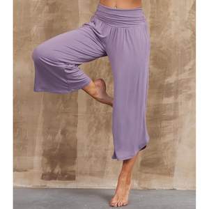 Pantalones de Yoga Anchos Personalizados para Mujer, Cintura Alta, Suaves, de Viscosa de Bambú, Tallas S-XXL - Product Image 6