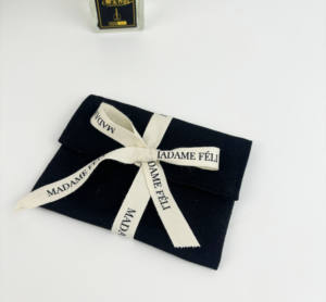 Sacs cadeaux en tissu de coton à rabat personnalisé, pochettes en toile recyclables avec lien pour bougie, écologiques et élégants - Product Image 2