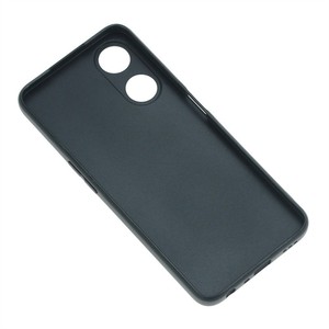 Fabricante al por mayor mate TPU casos suave esmerilado contraportada funda de silicona para teléfono móvil para <span class=keywords><strong>OPPO</strong></span> <span class=keywords><strong>A58</strong></span> <span class=keywords><strong>5G</strong></span> negro - Product Image 4