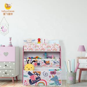 رف تخزين وتنظيم ألعاب الأطفال من توفي آند فريندز بتصميم سوبر جيرل معتمد من BSCI - Product Image 2