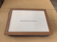 Plateau de travail personnalisable vierge pour ordinateur portable, avec impression photo DIY, idéal pour manger, dessiner, lire, pour la maison, le bureau ou le travail, avec sac de rangement rembourré