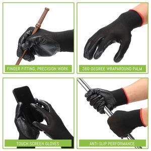 إنتاج جديد النتريل المغلفة 13 مقياس البوليستر اليد سلامة العمل قفازات حديقة للرجل - Product Image 3