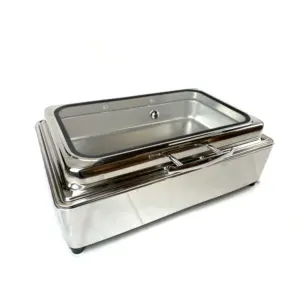 YITIAN Hotel Restaurant Catering Luxury Chafing Dish Buffet Set Stainless Steel Buffet Serving Dish Heating Food Warmer Set