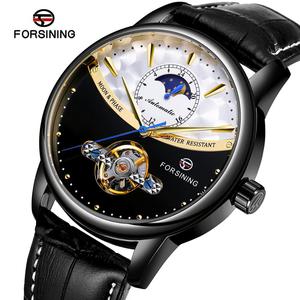 FORSINING Luxe Offre Spéciale Lune Phase Tourbillon Automatique Montres Hommes Confiture tangan reloj hombre Montre Résistant À l'eau - Product Image 1