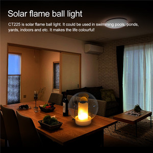 Venta caliente IP68 Impermeable Solar Powered Antorcha Llama Flotante LED Luz de mesa de <span class=keywords><strong>piscina</strong></span> - Product Image 4