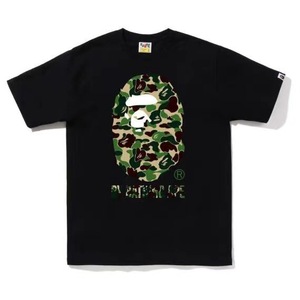 T-shirt décontracté unisexe à manches courtes, imprimé camouflage et lettres, collection été 2026, style classique - Product Image 1