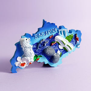 סיטונאי סינגאפורה תיירת מתנות מתכת פותחן בירה מתכת 3d מיליון מדבקה עיר מותאם אישית שרף - Product Image 5