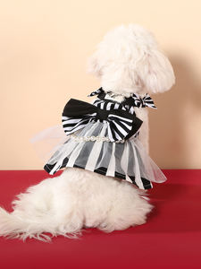 Ufbemo Puppy Verticaal Gestreepte Rok Zomer Hond Rokje Prinses Hond Trouwjurk Kat Rok <span class=keywords><strong>Shih</strong></span> <span class=keywords><strong>Tzu</strong></span> <span class=keywords><strong>Dog</strong></span> Clothe - Product Image 3