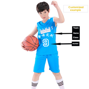 Custom logo boy basketball uniform elementary school student sportswear kids best shorts jersey 2 piece set - Product Image 6