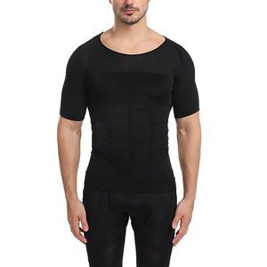 Minceur Corps Correctif <span class=keywords><strong>Posture</strong></span> Ventre Shapewear Homme Ventre Contrôle T-<span class=keywords><strong>shirt</strong></span> - Product Image 4
