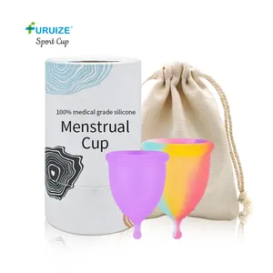 Furuize Multi Color Customized Sport Menstrual Cup Eco-friendly Product Cup Menstrual Reusable Copa Menstrual