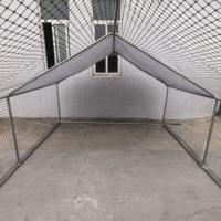 Grande cage d'ombrage pour poulailler 4*3 m avec couverture de toit pour jardin