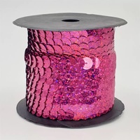 Vente en gros d'usine - Ruban de paillettes PVC 6 mm - Paillettes holographiques laser argentées et dorées - Rouleaux de paillettes pour chaussures, vêtements, sacs