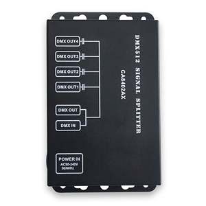 Distribuidor <span class=keywords><strong>de</strong></span> Señal DMX512 <span class=keywords><strong>de</strong></span> 4 Vías Pknight, Amplificador Aislado <span class=keywords><strong>de</strong></span> Alto Voltaje RJ45 para Iluminación <span class=keywords><strong>de</strong></span> Escenarios - Product Image 1