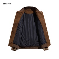 Veste universitaire d'hiver personnalisée de luxe 100% polyester à col montant pour hommes et femmes
