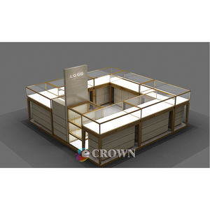 Kiosk Jewelry Gem showcase Jewellery Display Design <strong>Pl</strong> Split Kiosk Jewelry Display Cabinet Jewels showcase OEM - Product Image 1