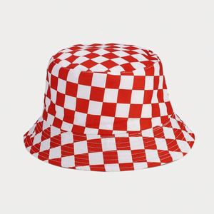 หมวกบักเก็ตแบบพลิกกลับได้ ลายสก็อต ป้องกันแสงแดด สำหรับตกปลา ขายดีในยุโรป อเมริกา ช่วงฤดูร้อน - Product Image 6