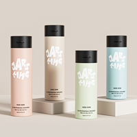 Plastique PP recyclé de luxe blanc mat 50ml 80ml 100ml soin de la peau crème Lotion hydratante bouteille à pompe à presse sans air
