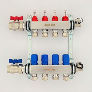 Robinet à boisseau sphérique d'isolation pour chauffage au <span class=keywords><strong>sol</strong></span> (paire), Robinet à boisseau sphérique pour collecteur de chauffage - Product Image 6