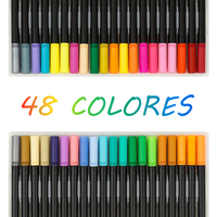 Lisse Fineliner Croquis Mini Micro Pour Dessin Finecolour Point Permanent Rouge Double Double Feutre Fine Ligne Pointe Marqueur Stylo