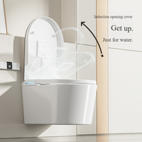 Vente directe d'usine, toilettes intelligentes en céramique allongées, cuvette murale, siphon en P, siège chauffant intelligent