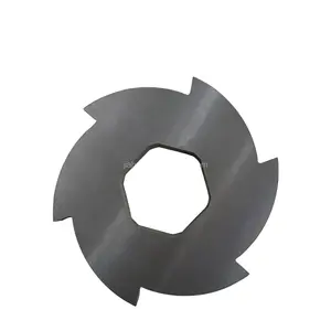 Harga terendah tungsten baja Enam rahang shredder blades untuk besi tua dari paduan aluminium
