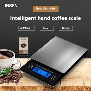 Balance de cuisine numérique personnalisée <span class=keywords><strong>Insen</strong></span> café brassé à la main pesée nutritionnelle usine directe 0.1g mesure du poids de l'application transfrontalière - Product Image 5
