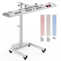 Expédition gratuite depuis l'entrepôt américain, panneau de luminothérapie infrarouge à écran tactile avec commande vocale, pour le corps entier et le visage, pour spa, salon, usage domestique