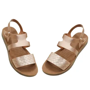 New Style Ladies China Made Pu Upper Sandals Slippers Casual Customized Summer Sandals Women Wholesale Sandals