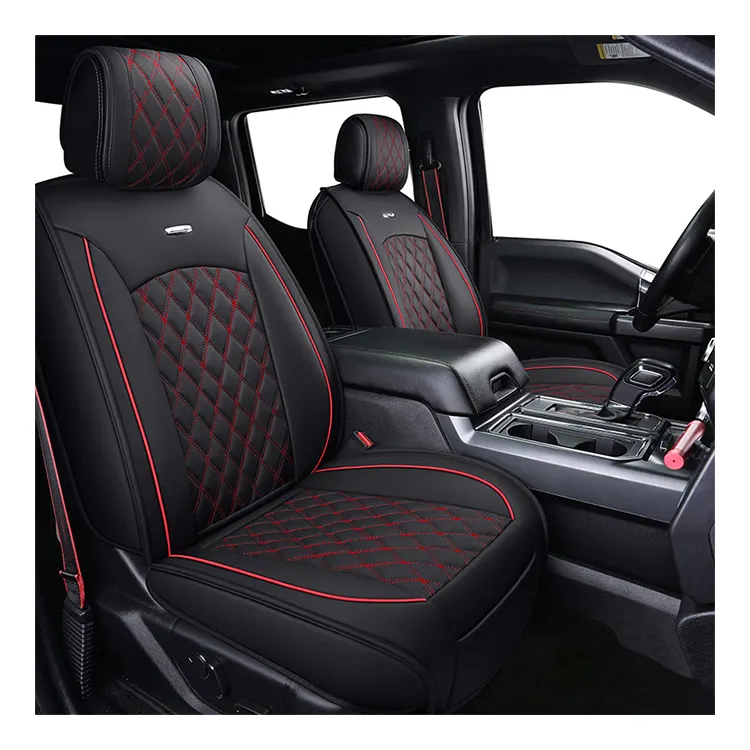 Offre Spéciale 2023 housse de siège de voiture personnalisée originale, ensemble complet avec cuir imperméable pour Ford F150 2009-2022